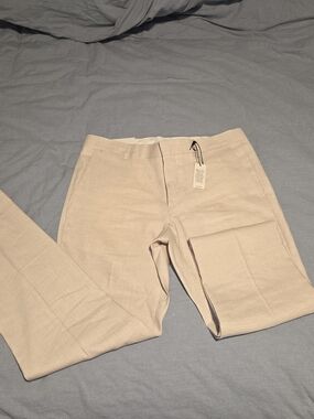 RW&CO. Beige Linen-Blend Dress Suit Set